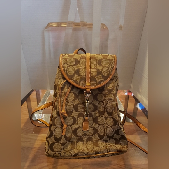 Coach backpack k2j 6613 camel - Picture 1 of 3